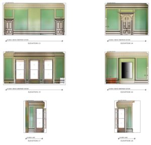 Internal ortho rectified imagery combined with a CAD drawing by WGP Digital