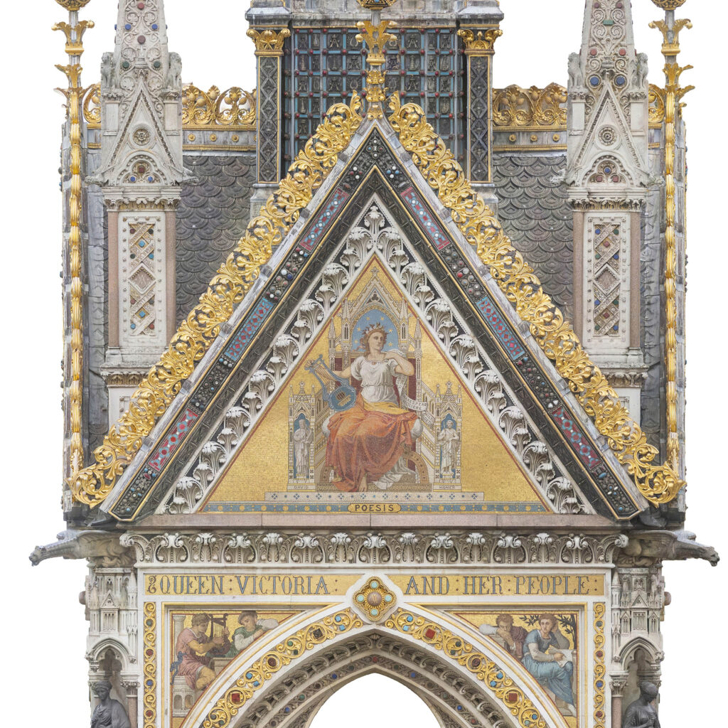 Ortho-rectified image of the Albert Memorial