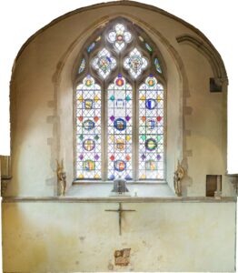 Interior ortho-rectified image of Chapel