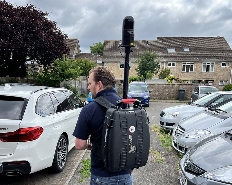 Leica lidar scanner being tested by wgpdigital